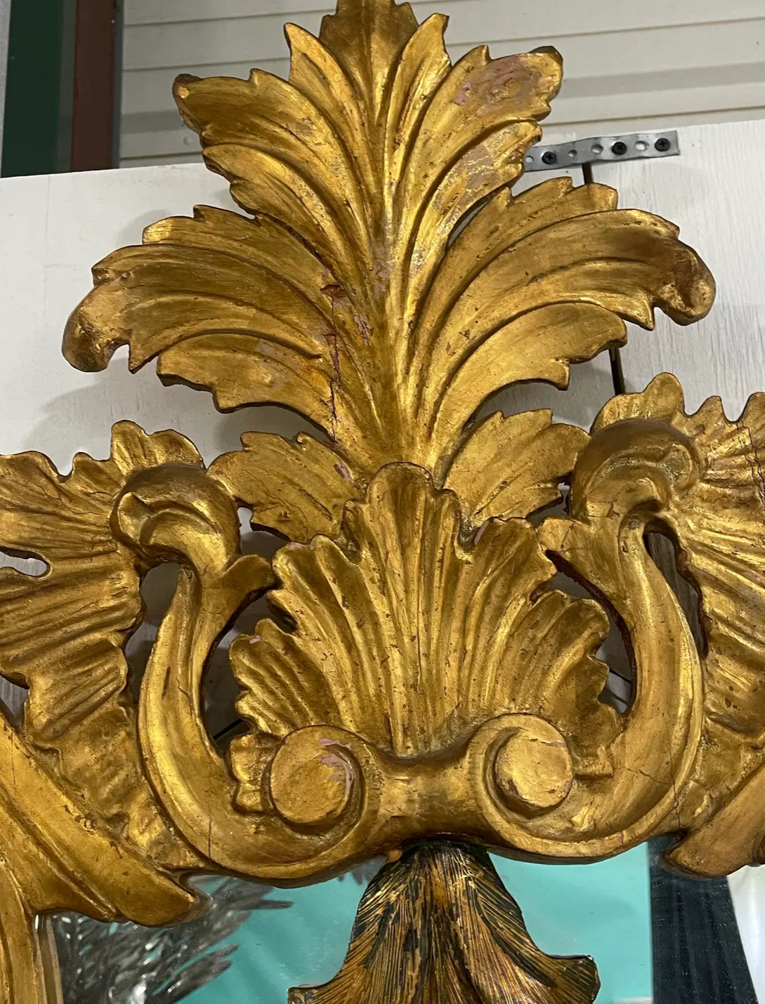 Pair of 1960s Spanish Carved Gilt Mirrors