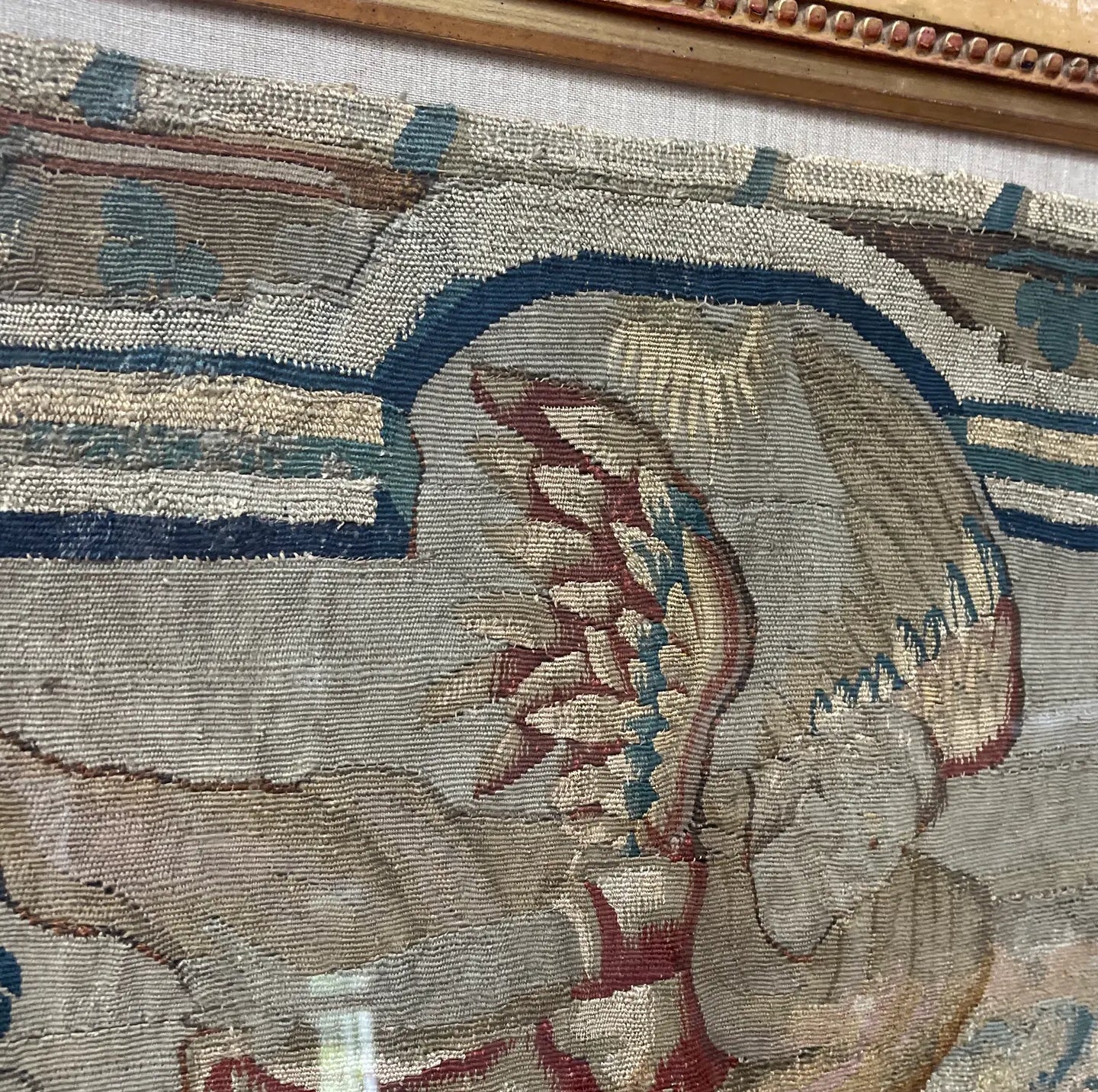 16th Century Tapestry Fragment of an Angel