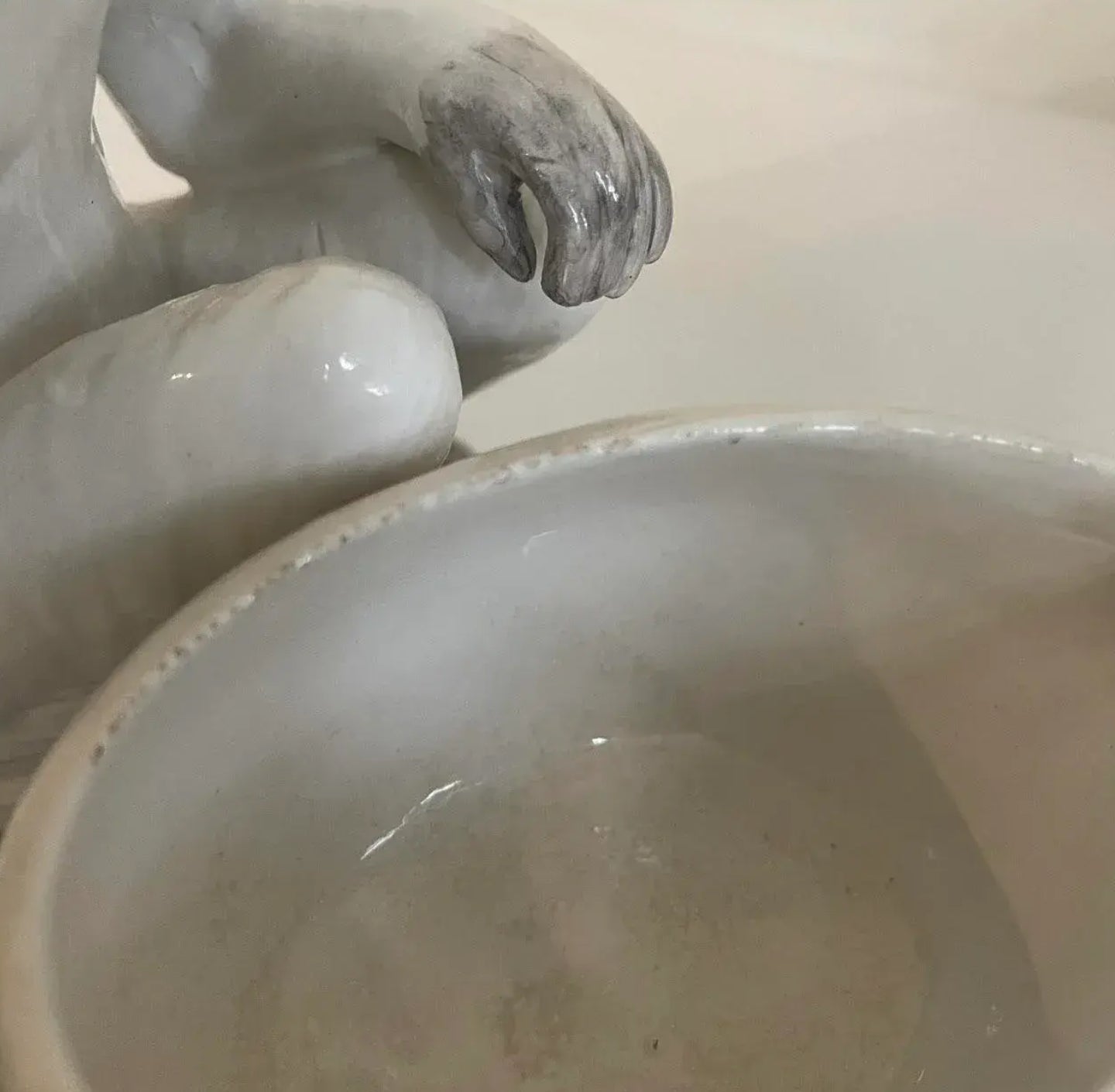 Vintage Glazed Ceramic Monkey Bowl/Platter