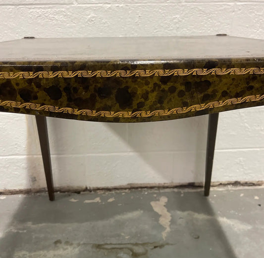 1920s Antique Barnard and Simonds Tooled Leather Card Table