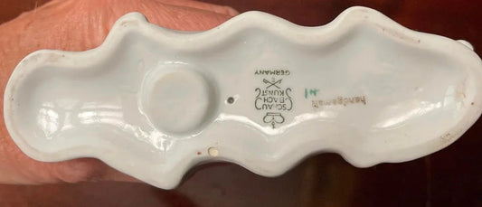 1940s Schaubach-Kunst Ceramic Statue of a Nude on Horseback