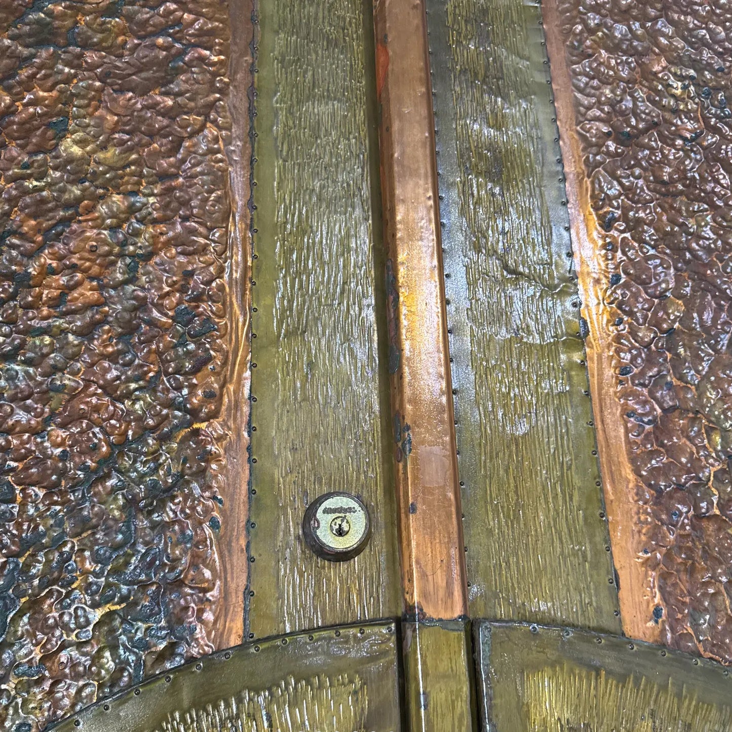 Pair of Large 1980s Sunburst Doors by Alan Weiss
