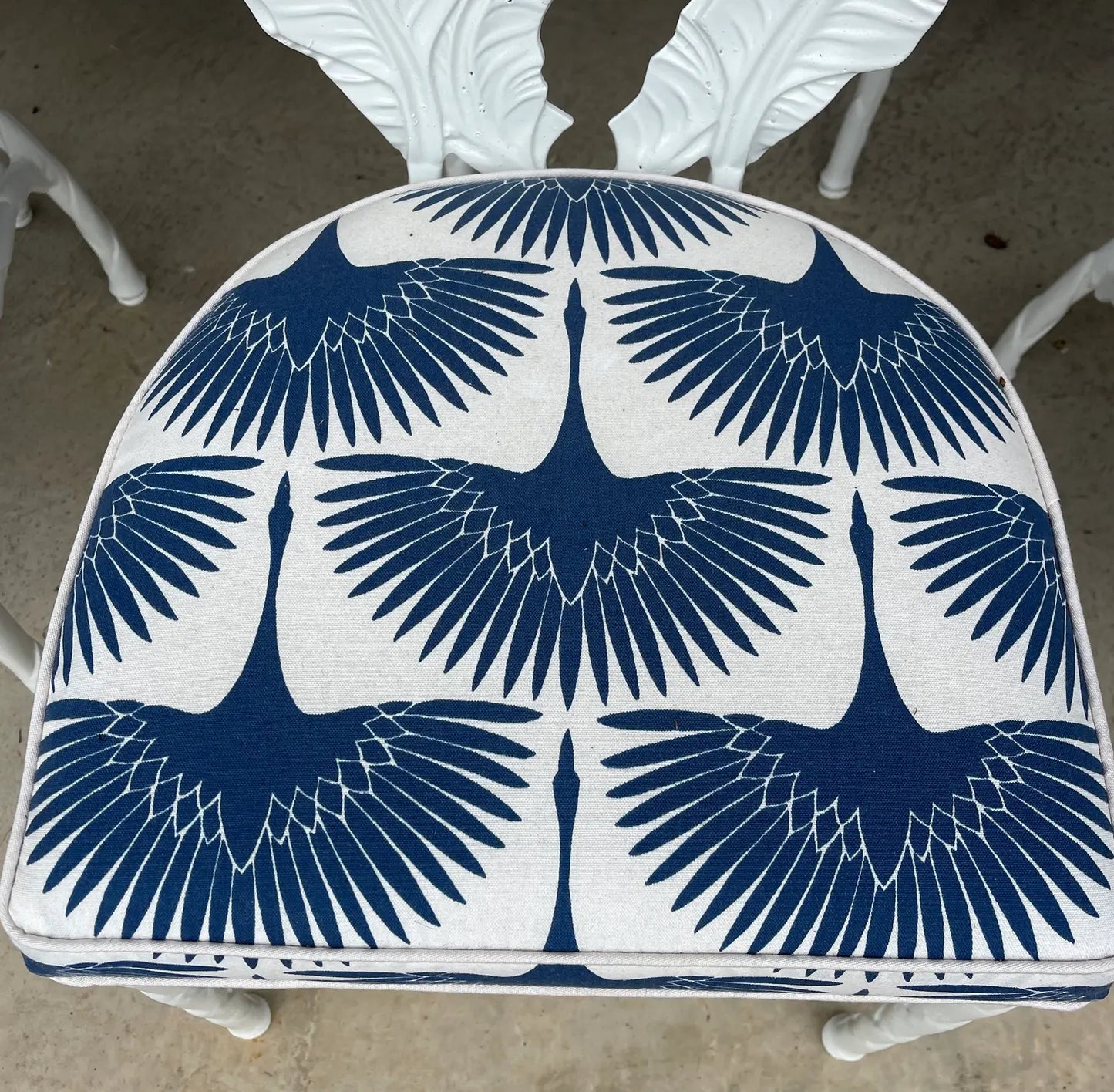 1970s Veneman Collection Tropitone Banana Leaf Aluminum Patio Chairs - Set of 8