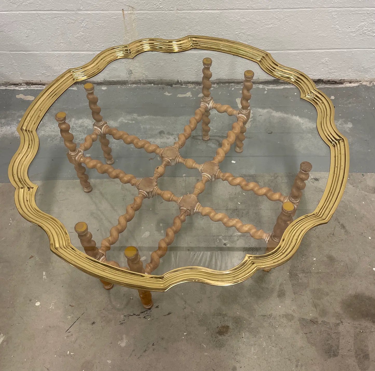 1970s Baker Barley Twist Type Coffee Table