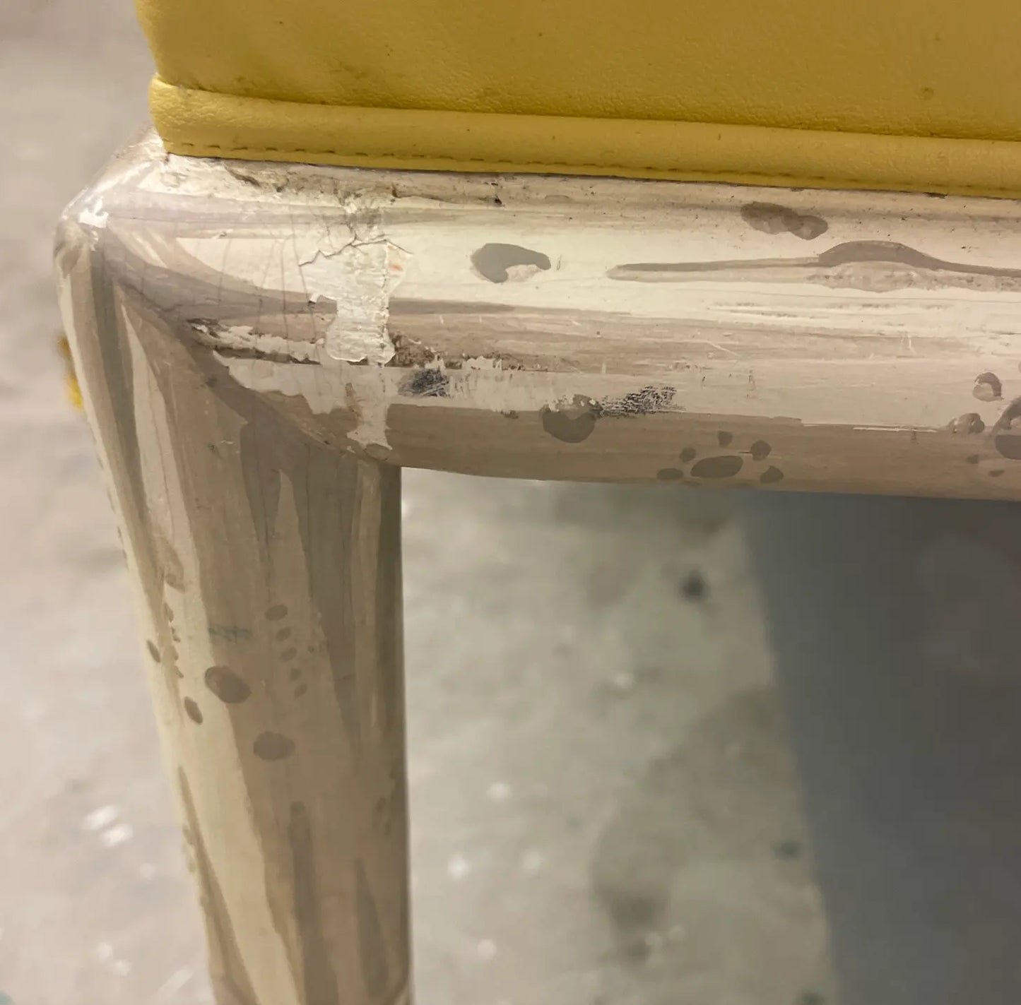 1970's Painted Hollywood Regency Bench