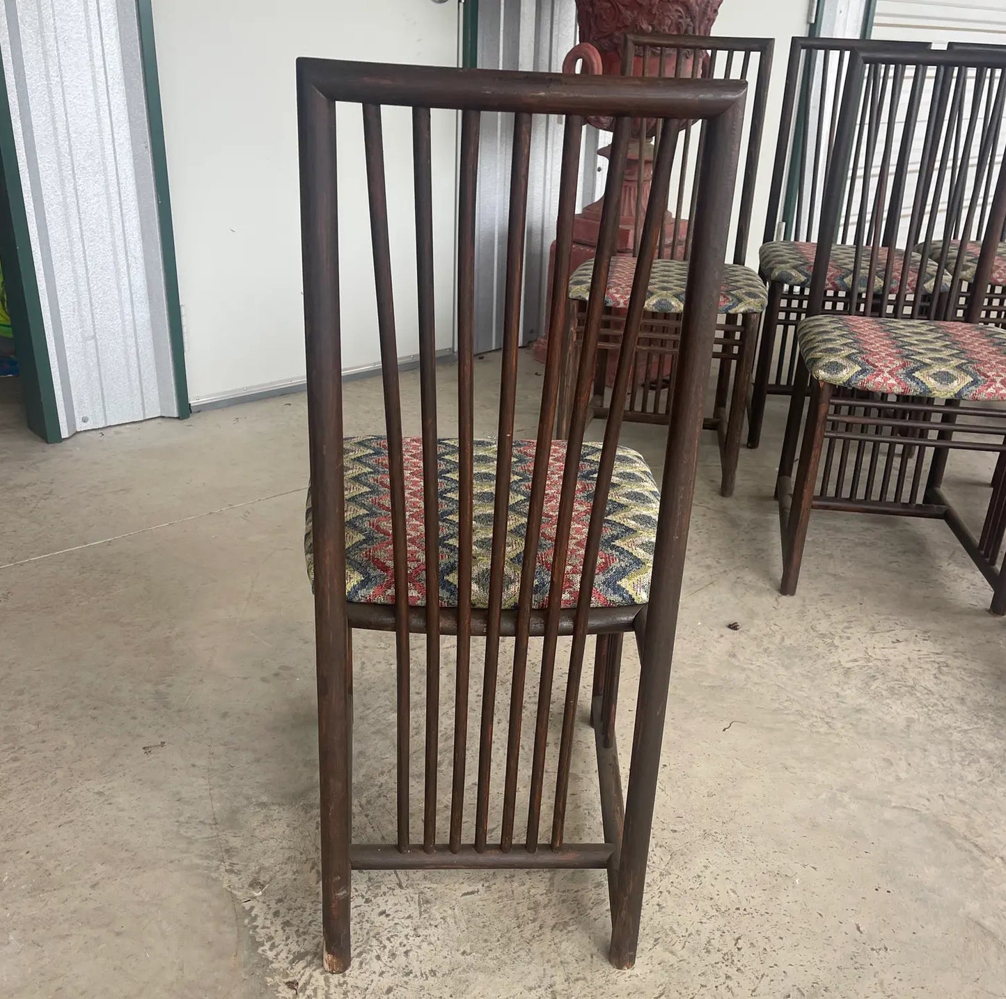 1980s Vintage A. Sibau Italian Dining Chairs - Set of 8