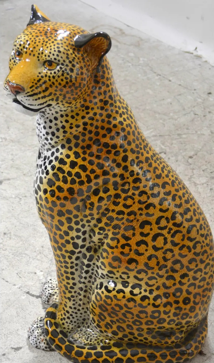 Vintage Large Ceramic Leopard