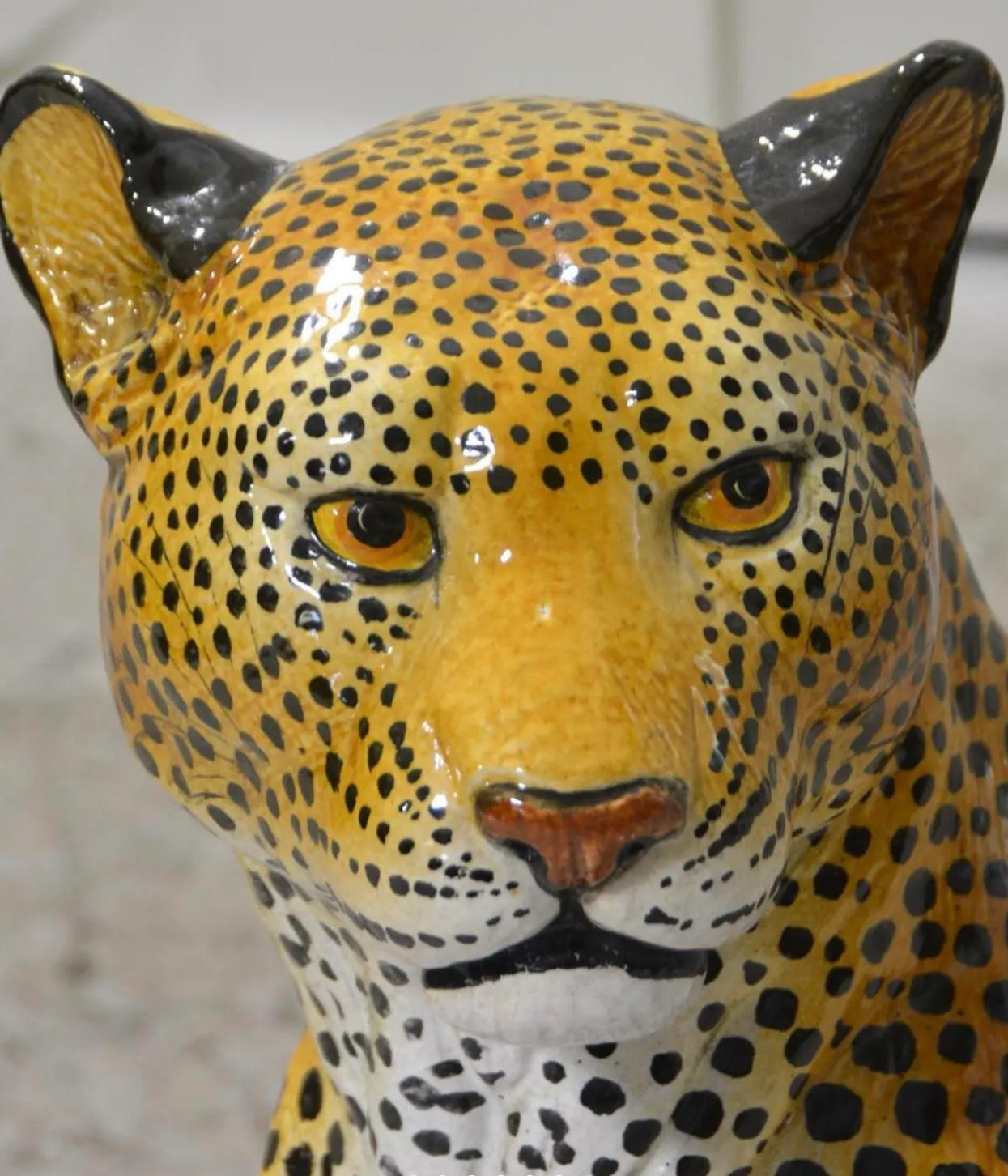 Vintage Large Ceramic Leopard
