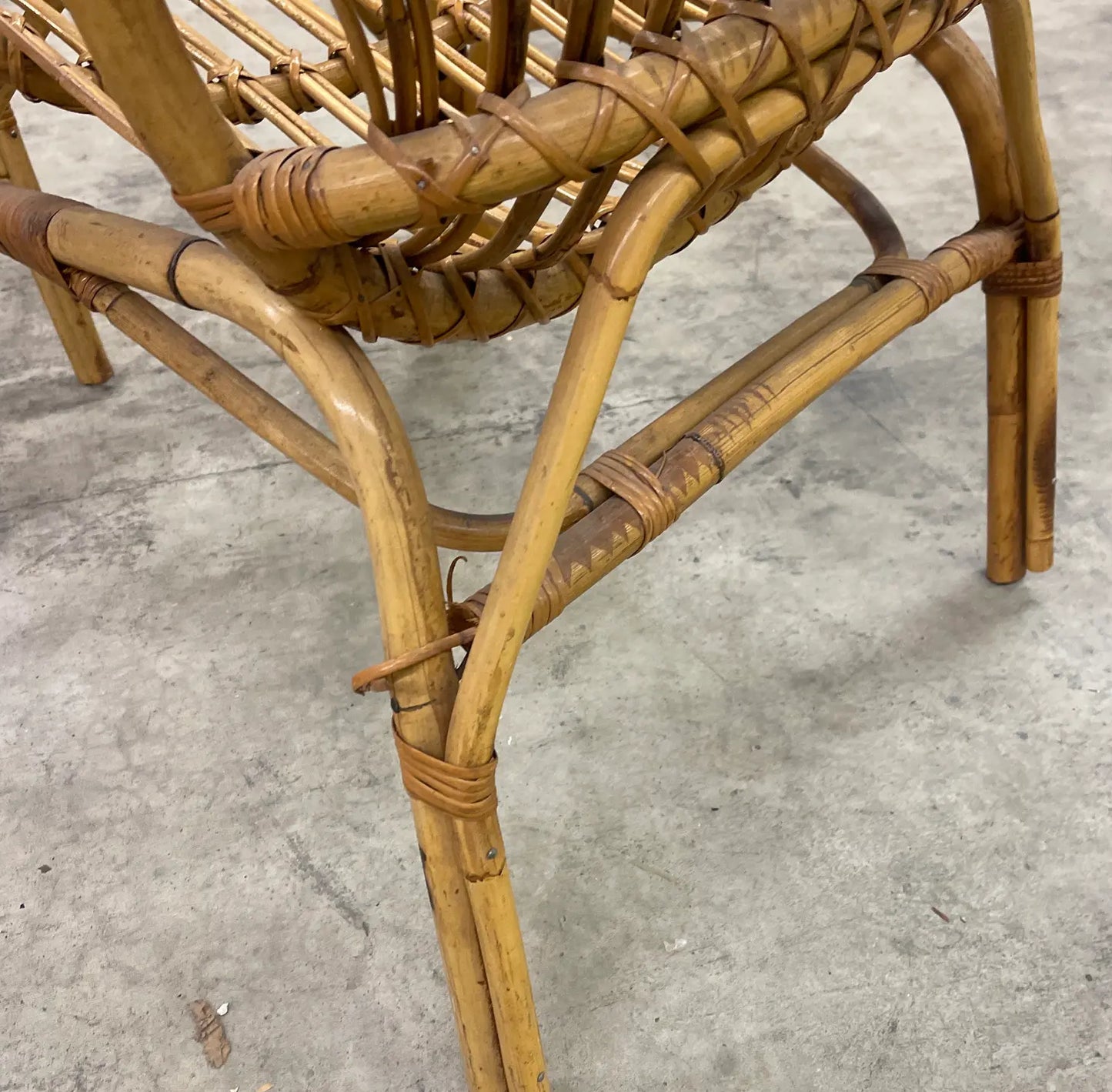 Vintage Rattan Armchairs - Set of 4
