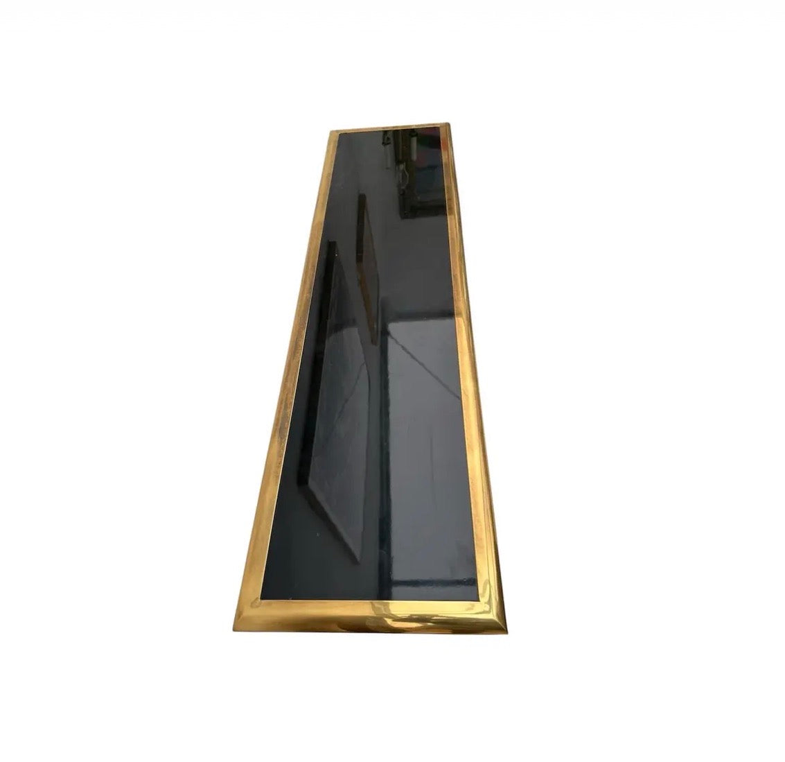 1970s Attributed to William Doezema Style for Mastercraft Black Console Table