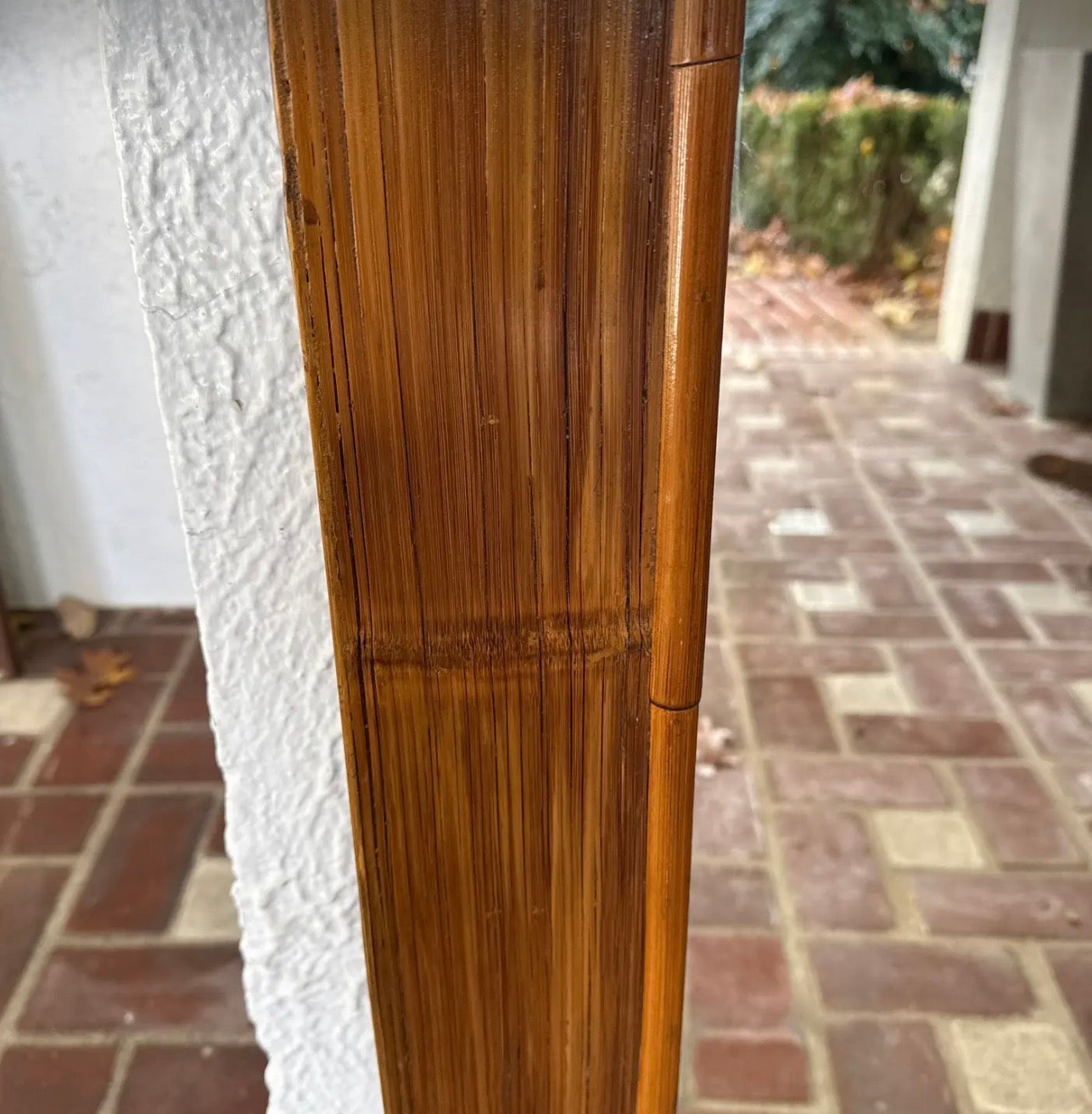 Mid- Century Modern Bamboo/Rattan Large Pier Mirror