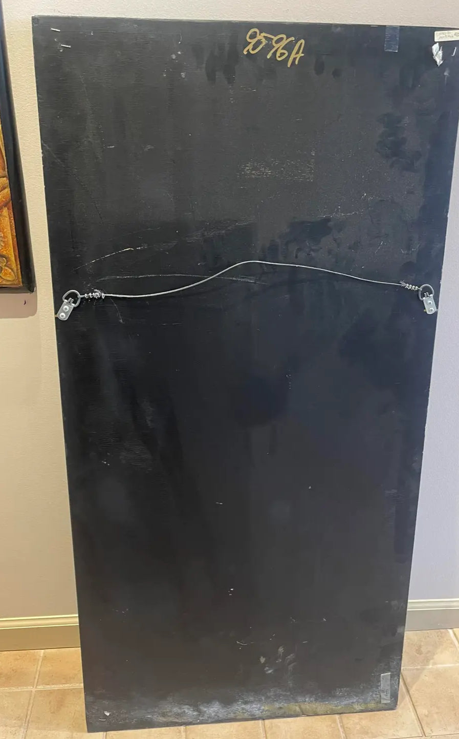 1980s Pair of Painted Wooden Panels in the Asian Style