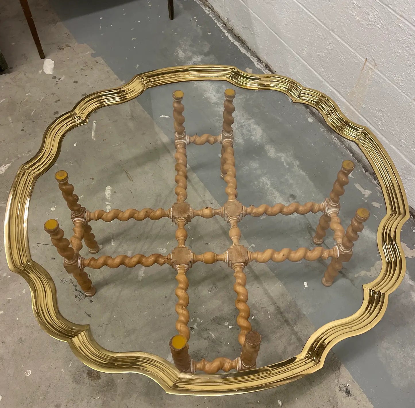 1970s Baker Barley Twist Type Coffee Table
