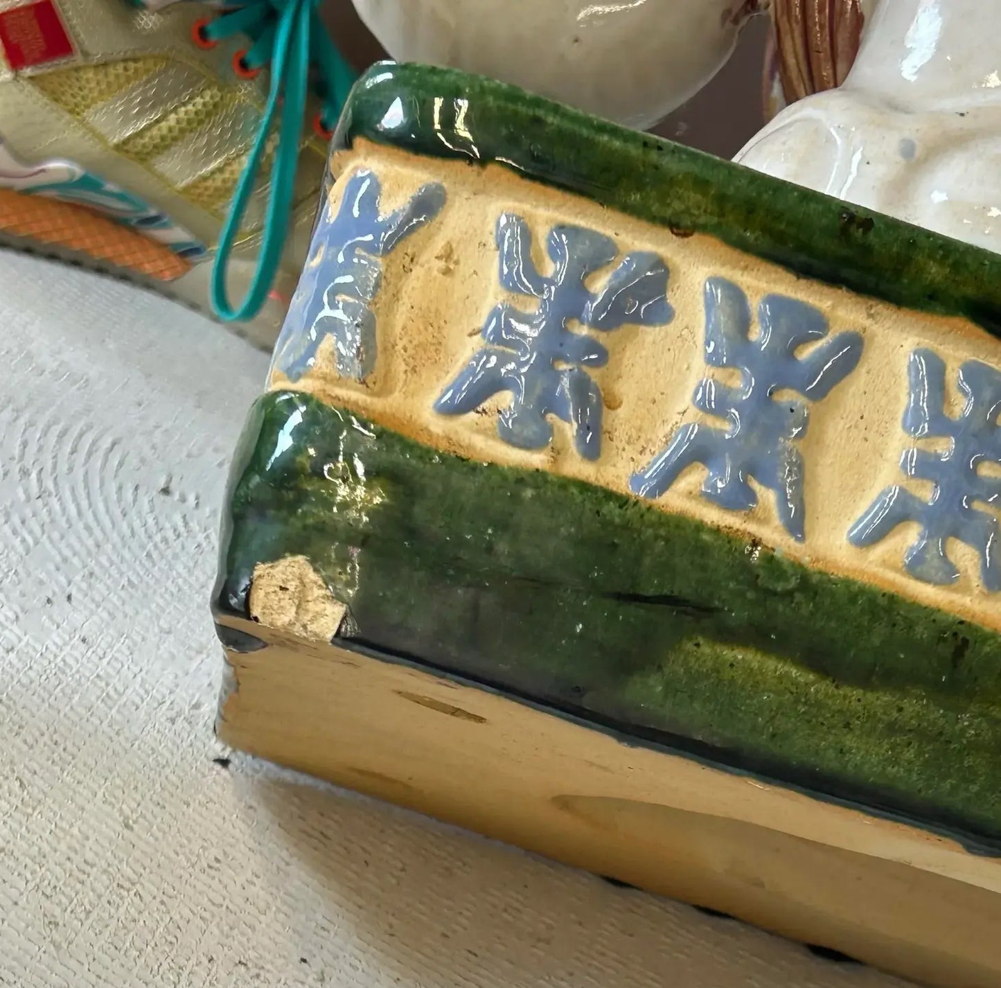 Vintage Asian Ceramic Elephant Garden Stool