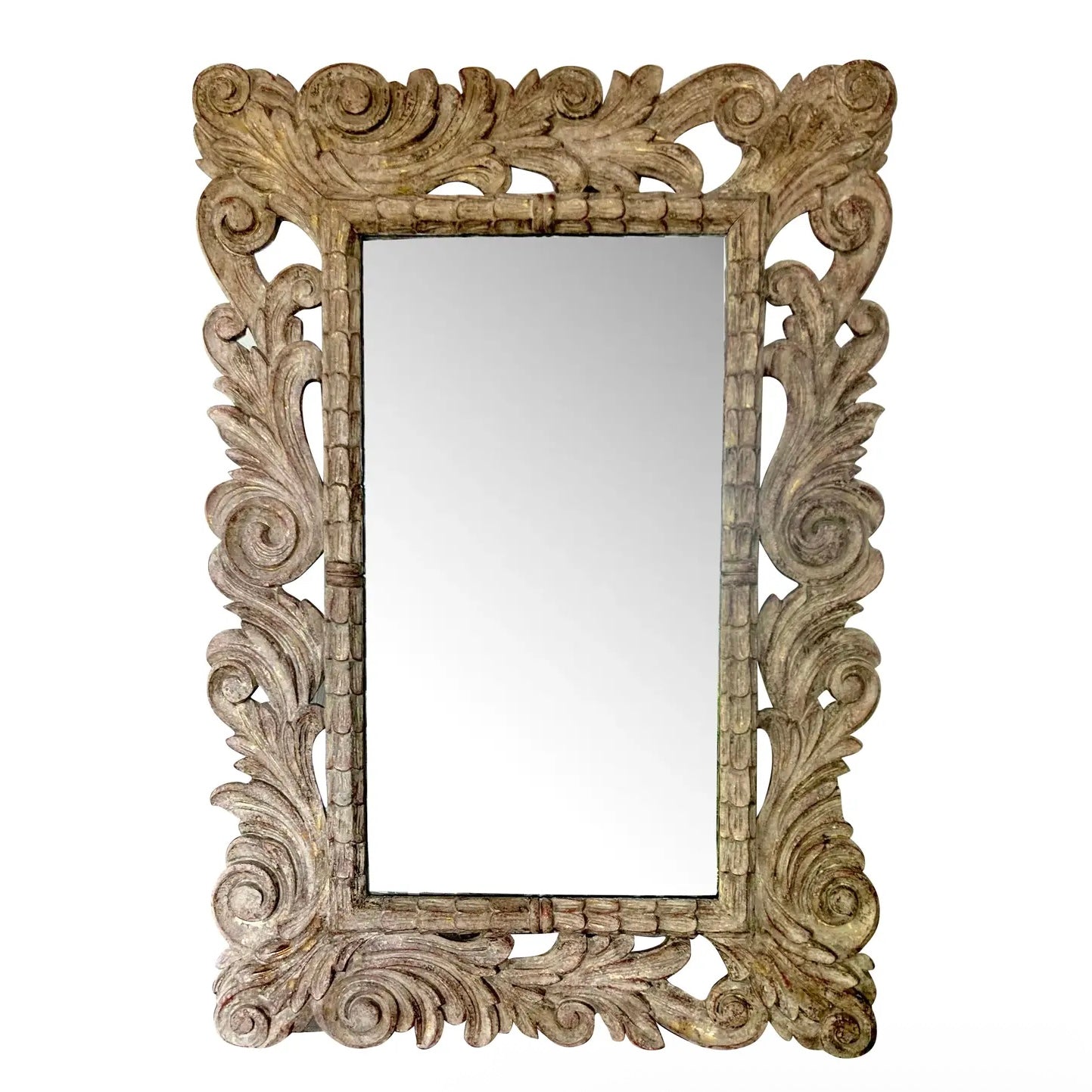 Early 20th Century Acanthus Leaf Carved Wall Mirror or Frame