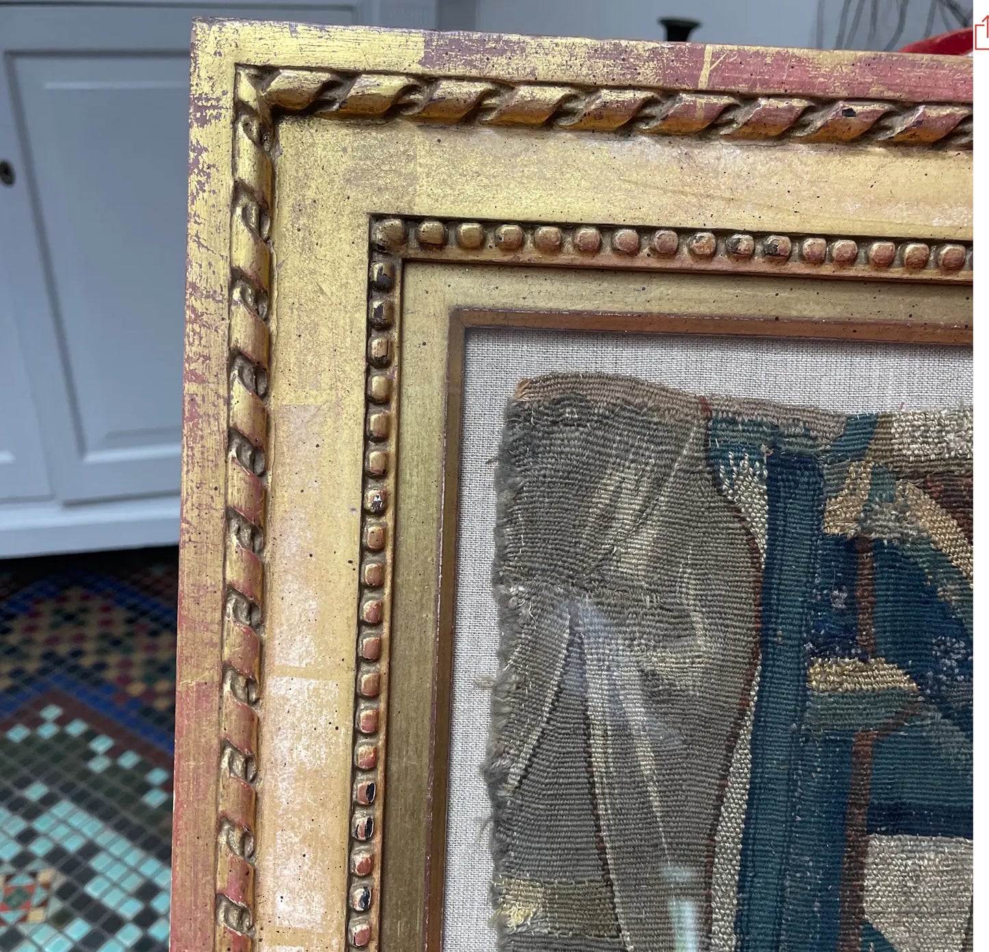 16th Century Tapestry Fragment of an Angel