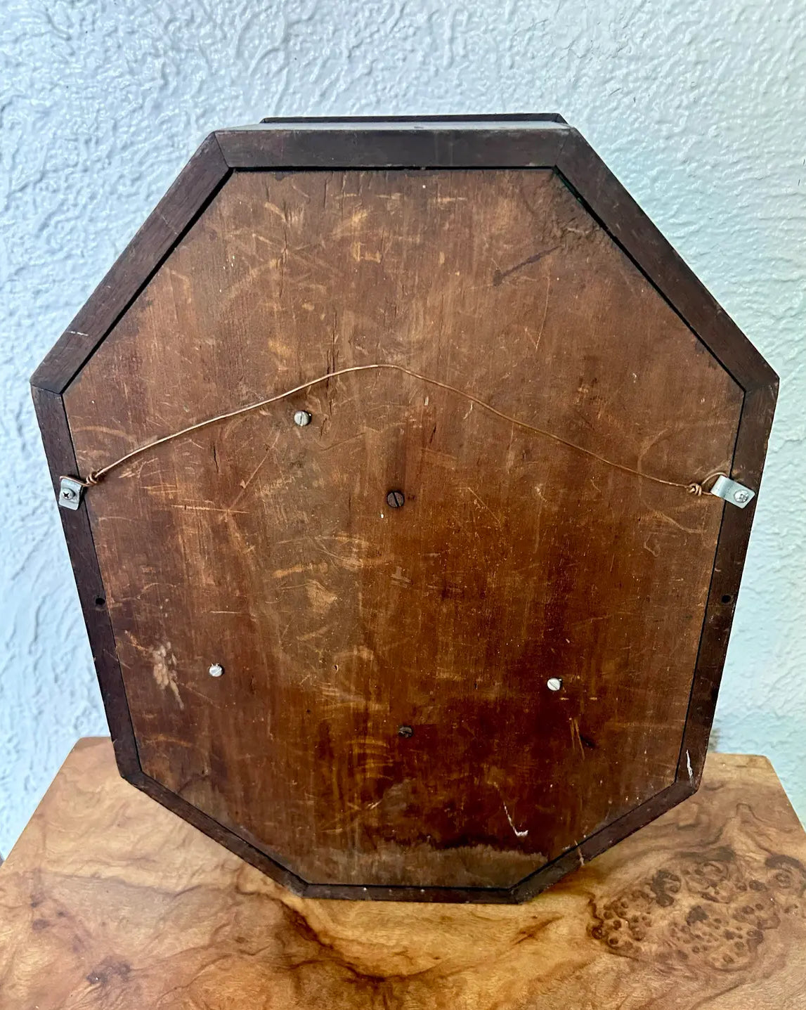 Antique Masonic Lodge Shellwork Shadow Box