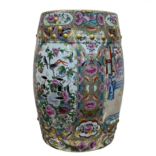 1960s Ceramic Asian Vintage Garden Stool