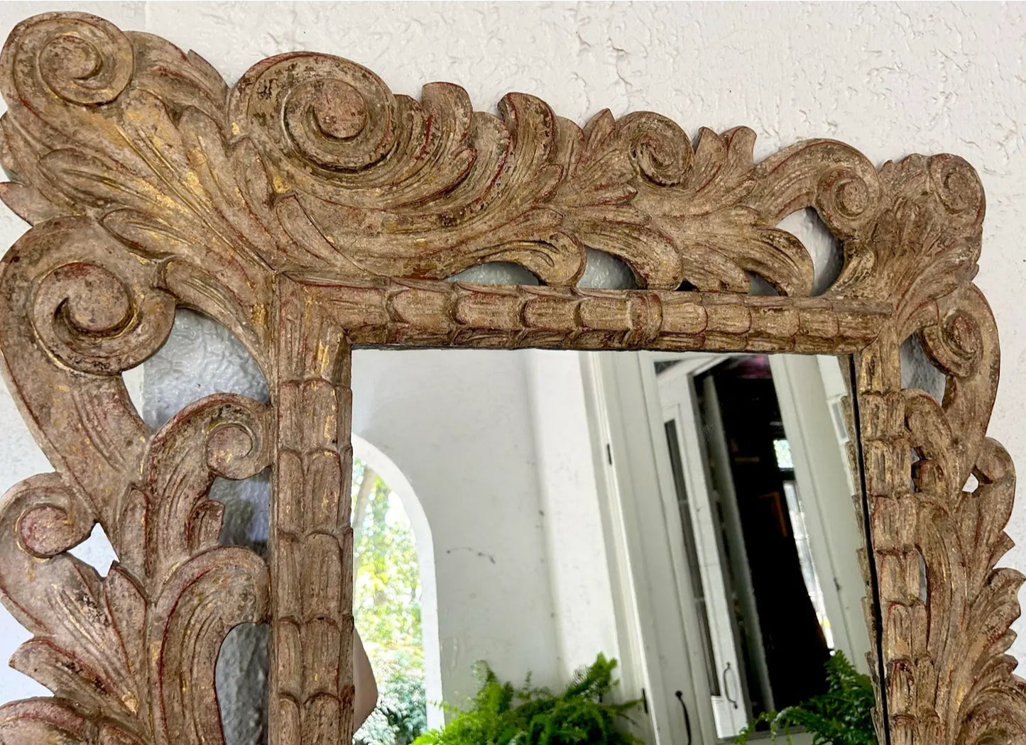 Early 20th Century Acanthus Leaf Carved Wall Mirror or Frame