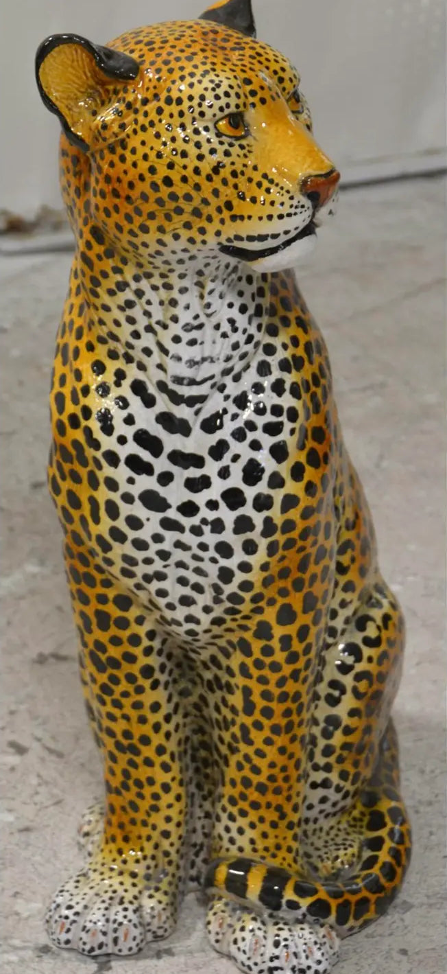 Vintage Large Ceramic Leopard
