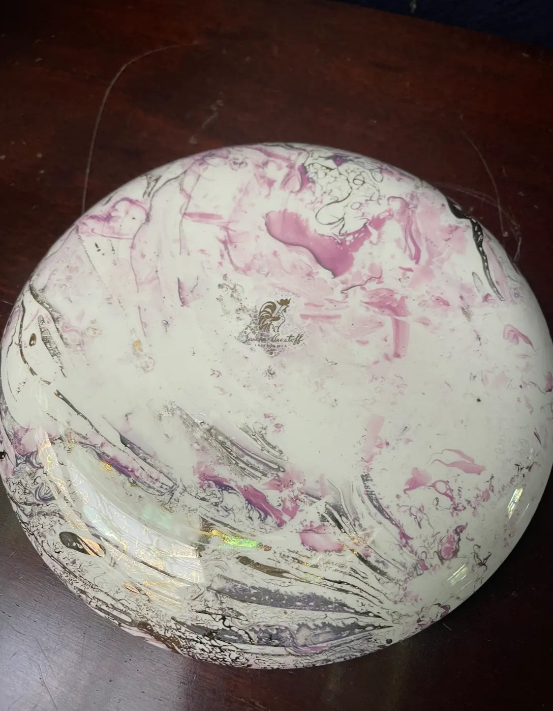 1960s Sascha Brastoff "Surf Ballet" Salad Plates- Set of 12