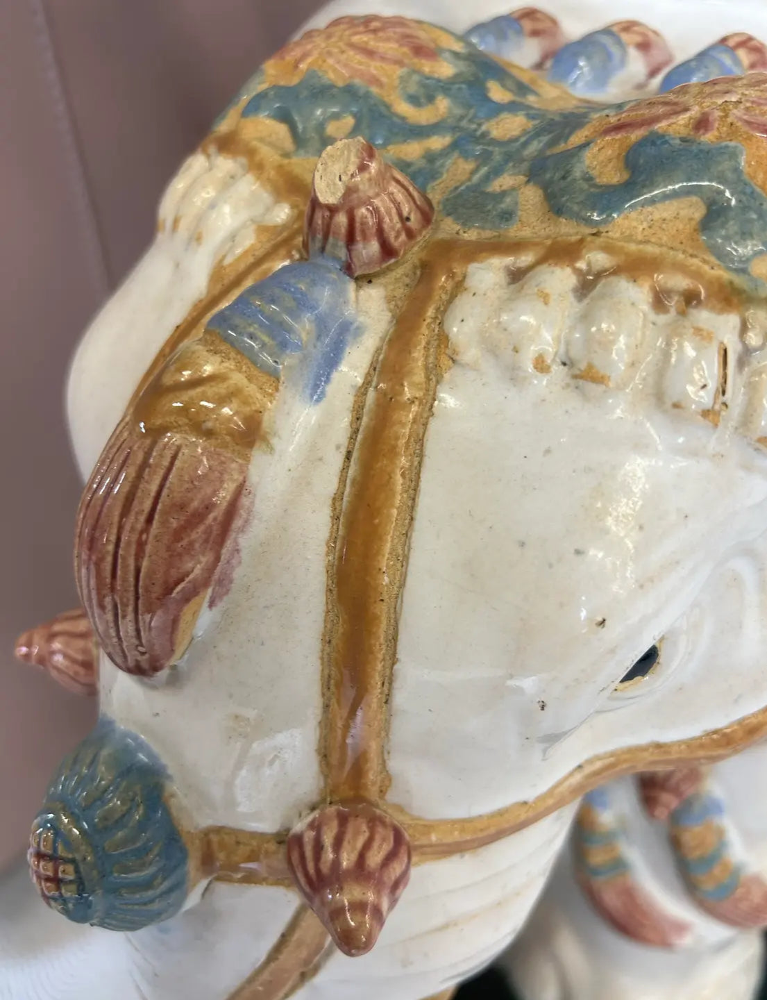 Vintage Asian Ceramic Elephant Garden Stool