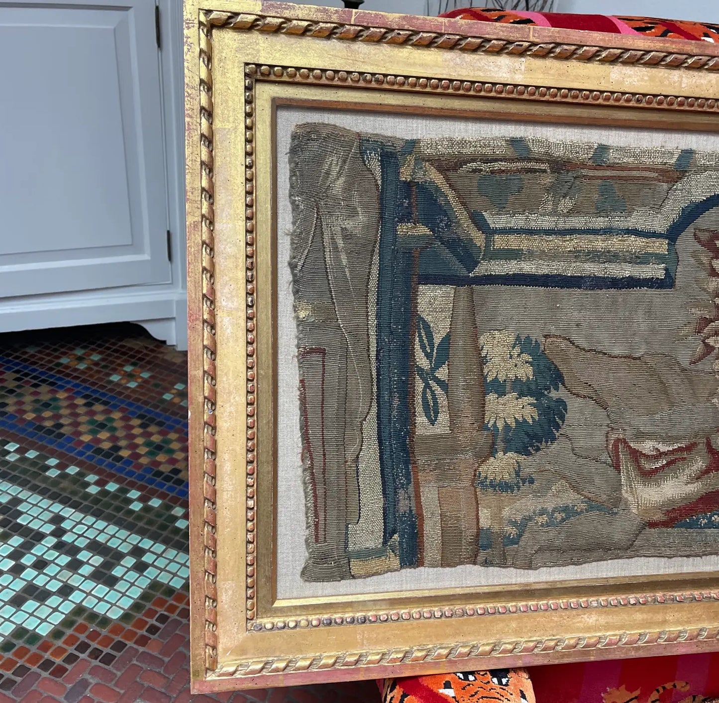 16th Century Tapestry Fragment of an Angel