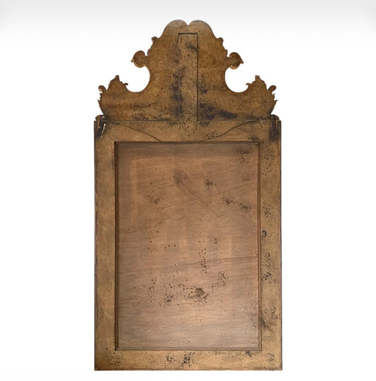 1940s Large Italian Chinoiserie Mirror With Hand Painted Details