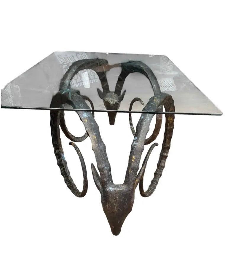 1970s Ibex / Rams Head Dining Table