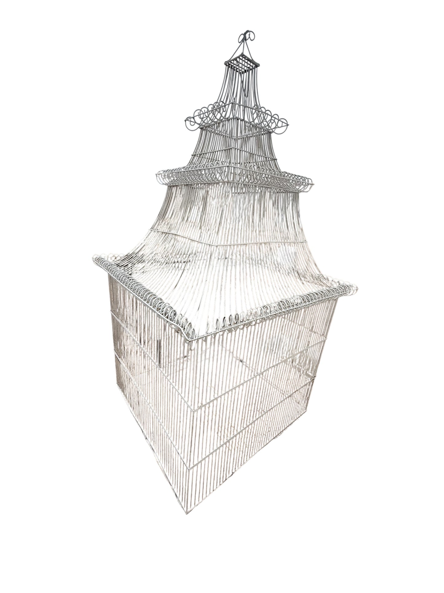 Vintage Extremely Large Pagoda Top Birdcage