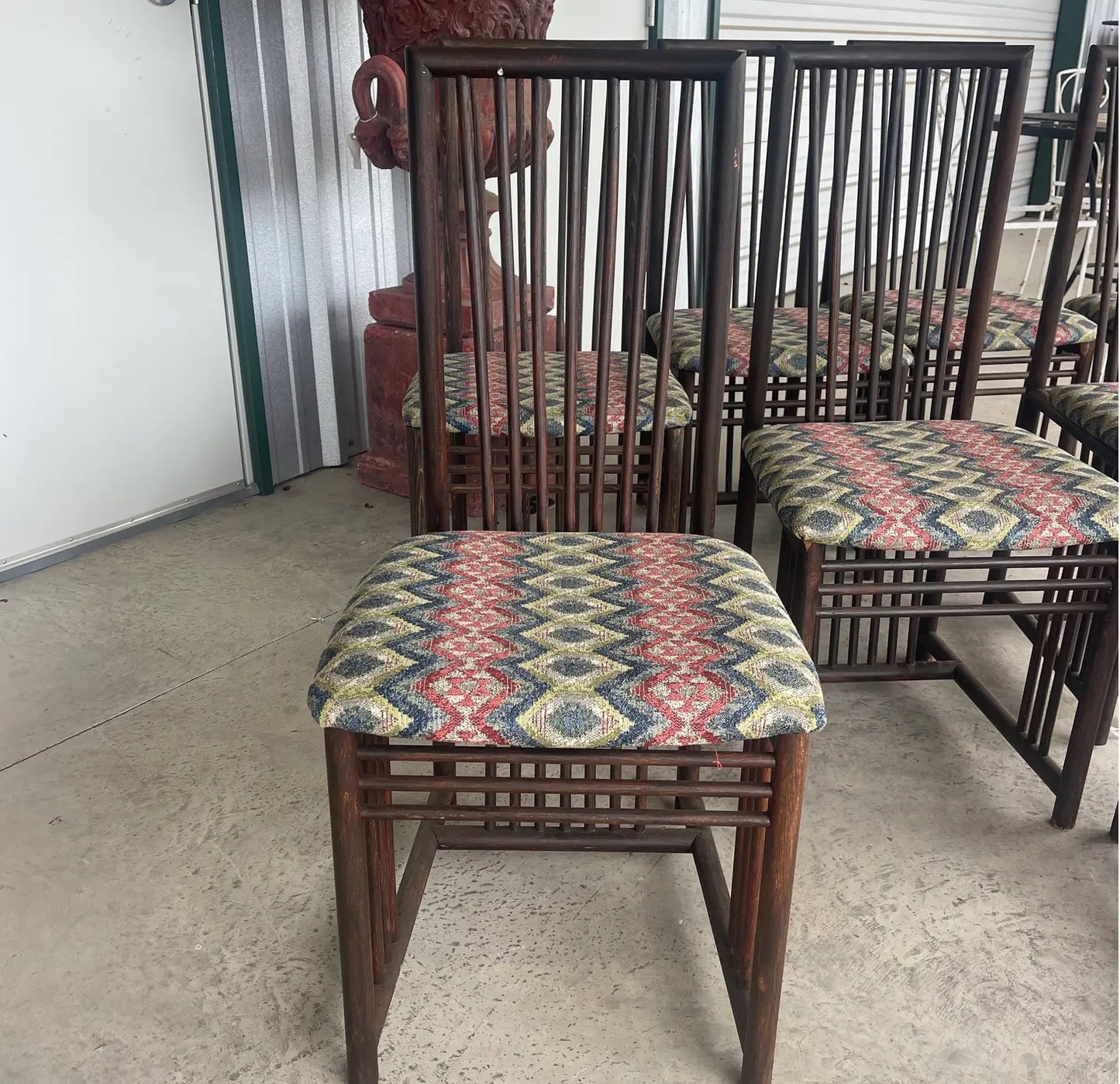 1980s Vintage A. Sibau Italian Dining Chairs - Set of 8