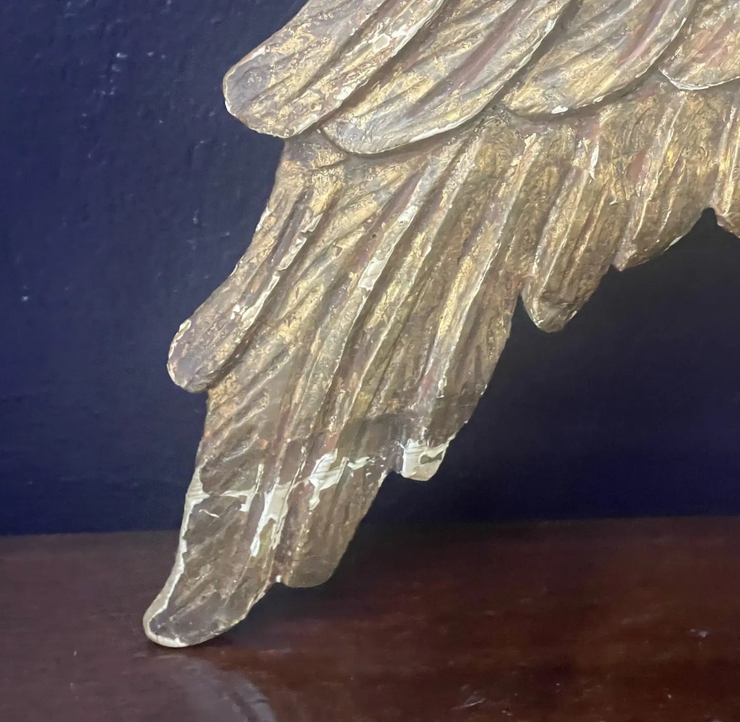 Early 19th Century Antique Carved Wood Gilt Eagle