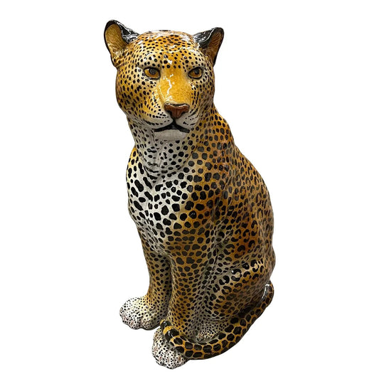 Vintage Large Ceramic Leopard