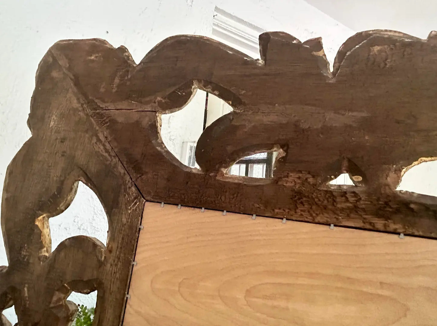 Early 20th Century Acanthus Leaf Carved Wall Mirror or Frame