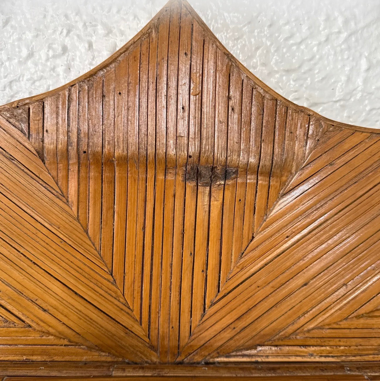 Mid- Century Modern Bamboo/Rattan Large Pier Mirror