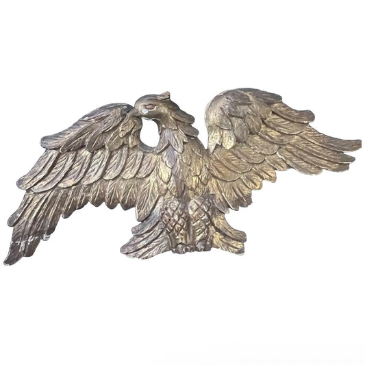Early 19th Century Antique Carved Wood Gilt Eagle