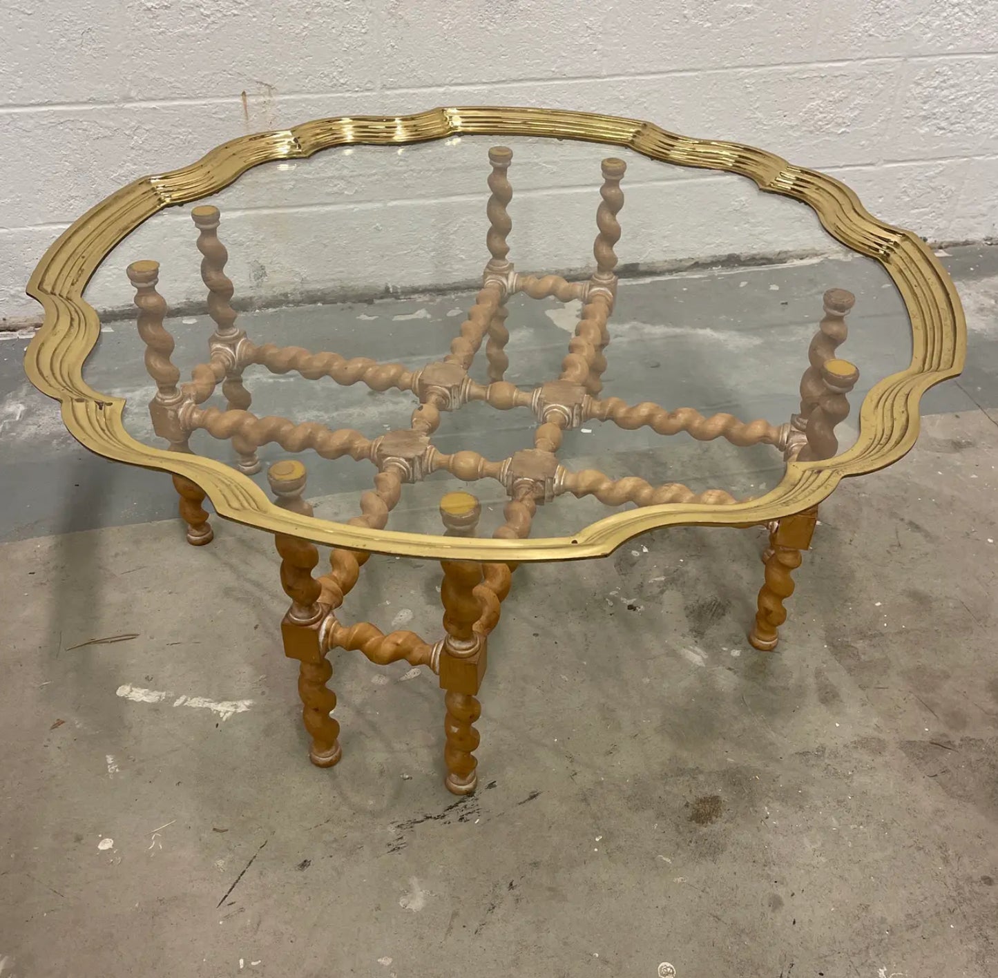 1970s Baker Barley Twist Type Coffee Table