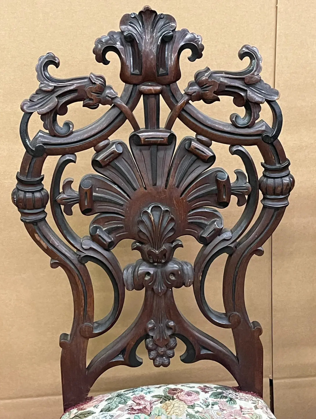 Late 19th Century A Pair of Carved Victorian Parlor Chairs in the Style of Joseph Meeks