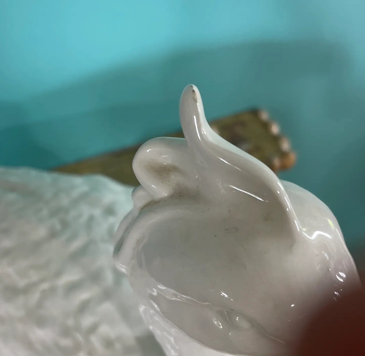 Pair of Mid 20th Century Blanc De Chine Ducks by Este Ceramiche for Tiffany and Co