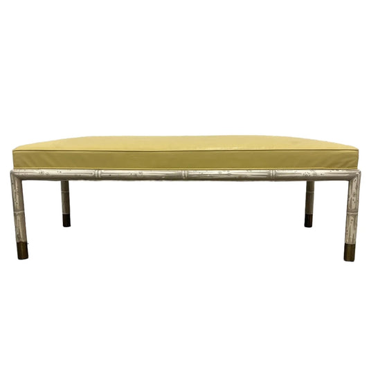 1970's Painted Hollywood Regency Bench