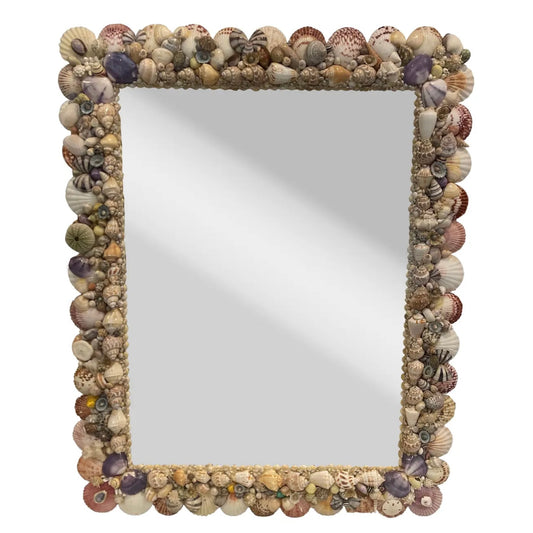 1980s Shell Encrusted Wall Mirror